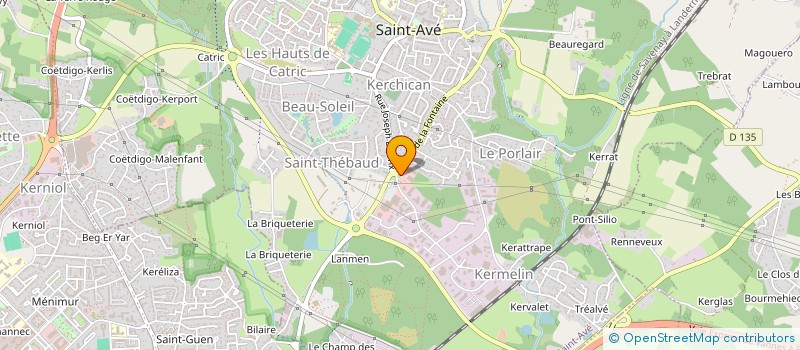 localisation de l'entreprise SCI DE TOULBAO  SAINT-AVE