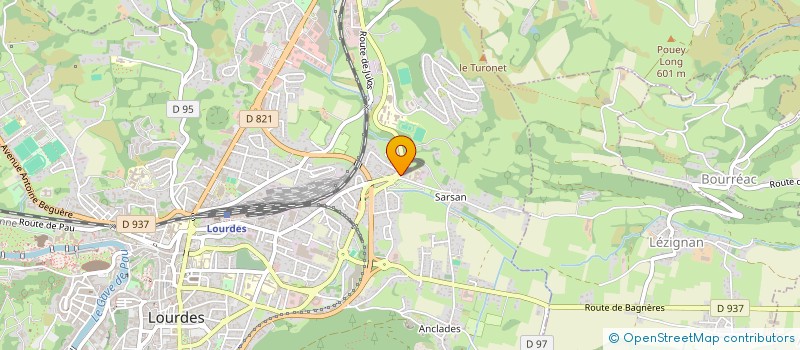 localisation de l'entreprise SCI DE TOULICOU  LOURDES