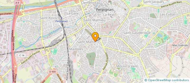 localisation de l'entreprise SCI DE TOULYS  PERPIGNAN