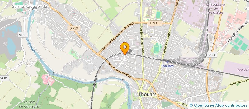 localisation de l'entreprise SCI DE TOURAINE  THOUARS