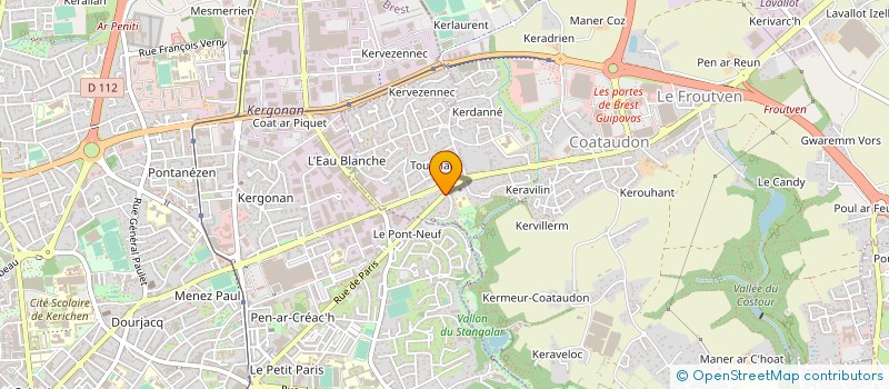 localisation de l'entreprise SCI DE TOURBIAN  GUIPAVAS