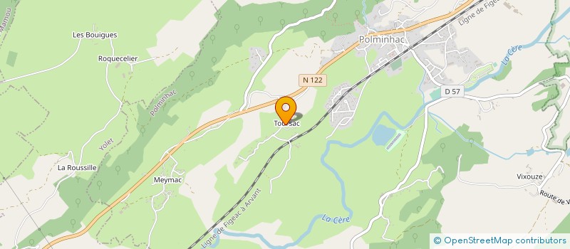 localisation de l'entreprise SCI DE TOURSAC à POLMINHAC