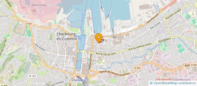 localisation de l'entreprise SCI DE TOURVILLE -SAPA à CHERBOURG-EN-COTENTIN