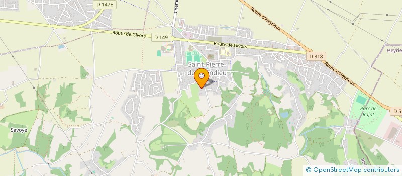 localisation de l'entreprise SCI DE TOUZEL  SAINT-PIERRE-DE-CHANDIEU