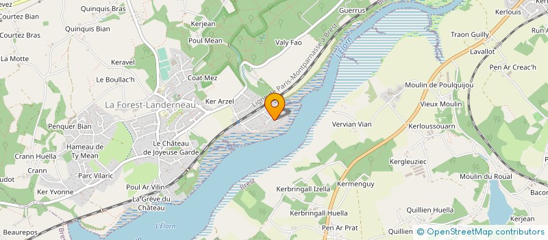 localisation de l'entreprise SCI DE TRAON L'ELORN  LA FOREST-LANDERNEAU