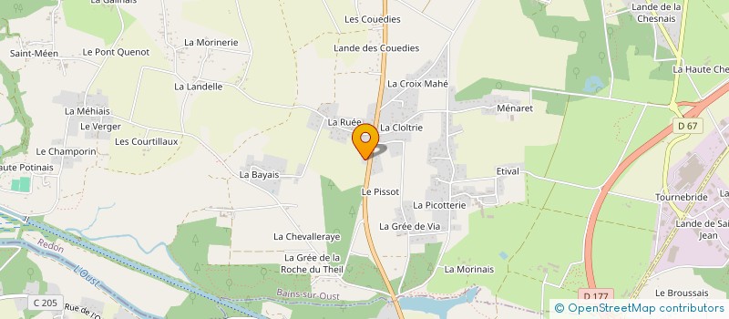 localisation de l'entreprise SCI DE TRESBY  BAINS-SUR-OUST