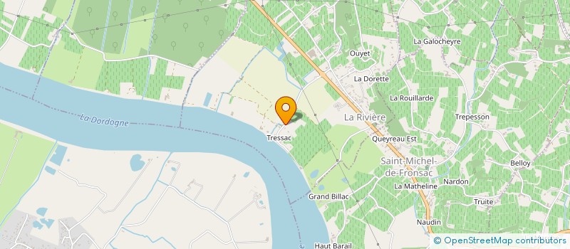localisation de l'entreprise SCI DE TRESSAC  LA RIVIERE
