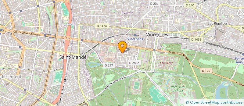 localisation de l'entreprise SCI DE TRETAIGNE à VINCENNES