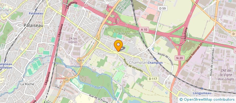 localisation de l'entreprise SCI DE TRIANON  CHAMPLAN