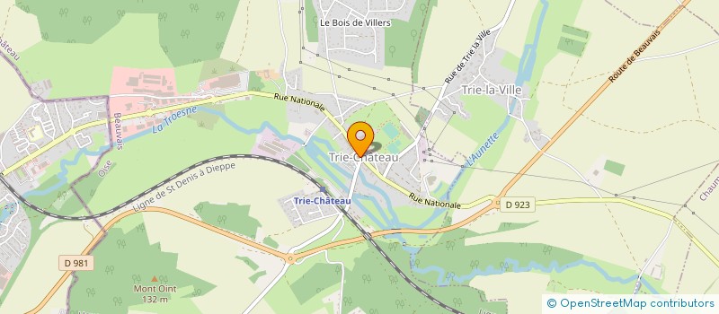 localisation de l'entreprise SCI DE TRIE  TRIE-CHATEAU