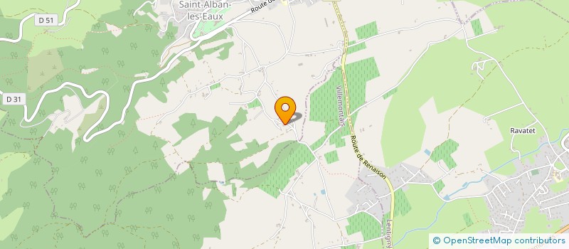 localisation de l'entreprise SCI DE TROIE  SAINT-ALBAN-LES-EAUX