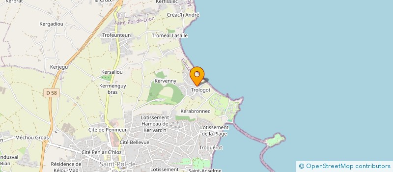 localisation de l'entreprise SCI DE TROLOGOT  SAINT-POL-DE-LEON