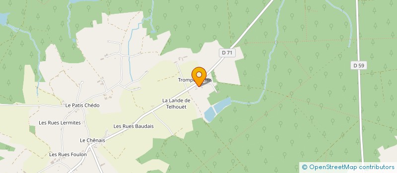 localisation de l'entreprise SCI DE TROMPE SOURIS  PAIMPONT