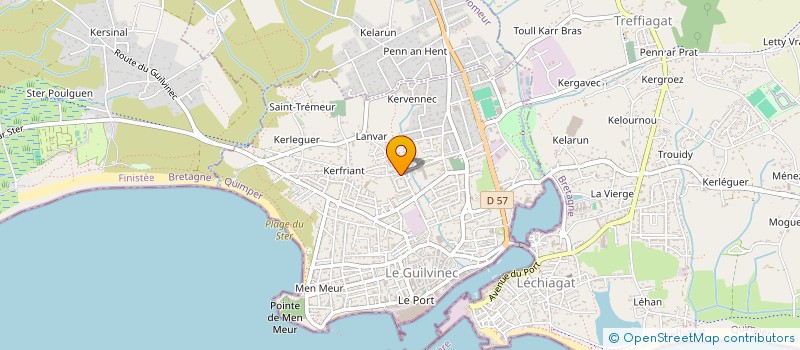 localisation de l'entreprise SCI DE TRONOEN  GUILVINEC