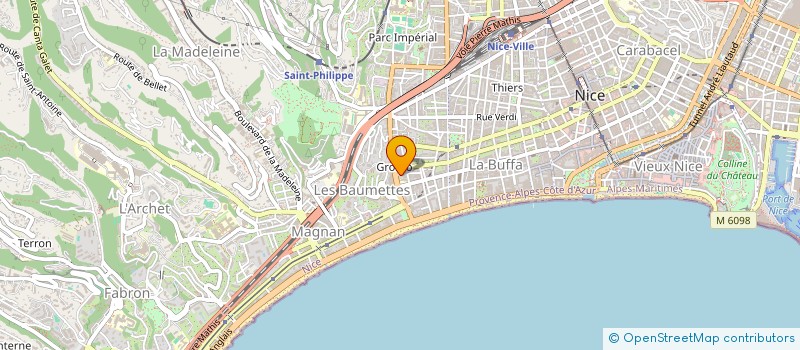 localisation de l'entreprise SCI DE TUGNY à NICE
