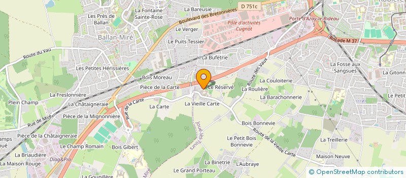 localisation de l'entreprise SCI DE TURENNE à JOUE-LES-TOURS