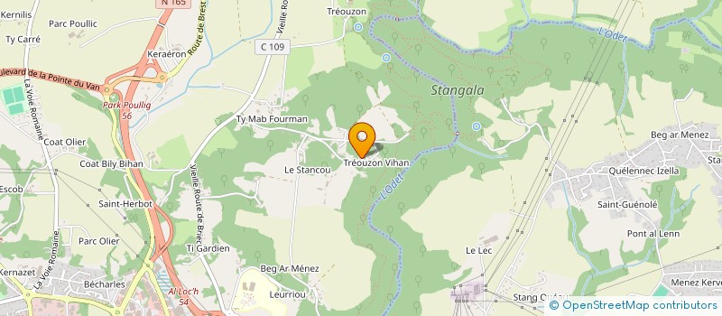 localisation de l'entreprise SCI DE TY NEVEZ  QUIMPER