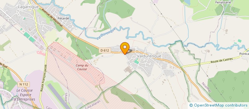 localisation de l'entreprise SCI DE VALDURENQUE  VALDURENQUE