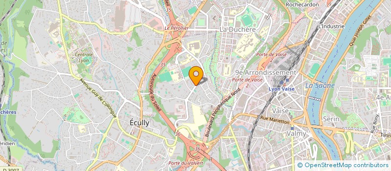 localisation de l'entreprise SCI DE VALENCE  ECULLY