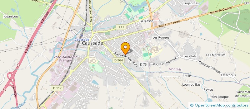 localisation de l'entreprise SCI DE VALES  CAUSSADE