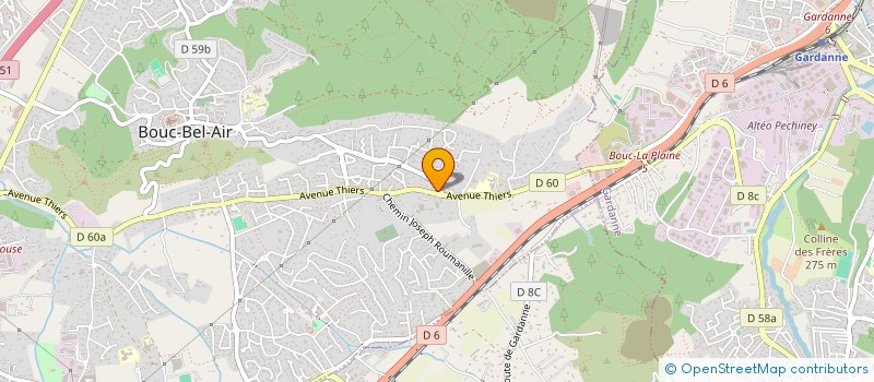 localisation de l'entreprise SCI DE VALLAT à BOUC-BEL-AIR