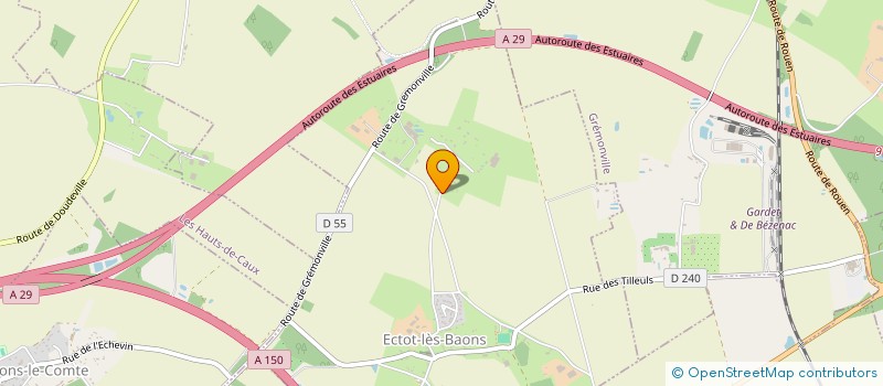 localisation de l'entreprise SCI DE VALLEVILLE  ECTOT-LES-BAONS