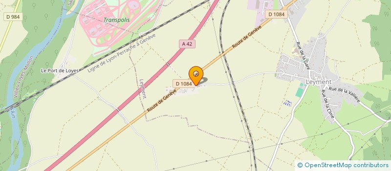 localisation de l'entreprise SCI DE VALLIERE  LEYMENT