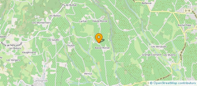 localisation de l'entreprise SCI DE VALLIERES  REGNIE-DURETTE