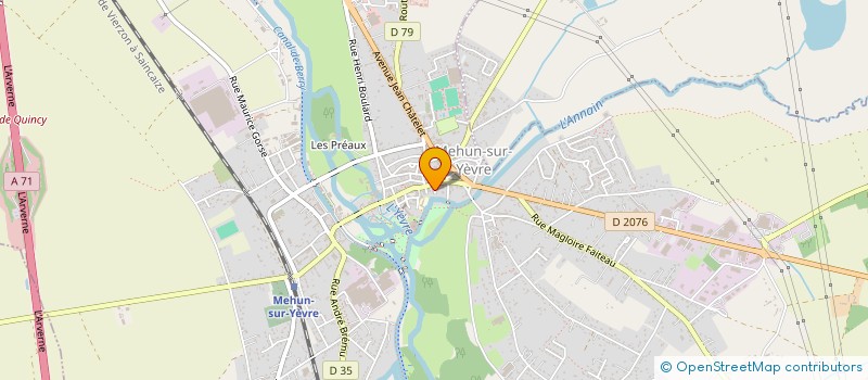 localisation de l'entreprise SCI DE VALLOIS  MEHUN-SUR-YEVRE