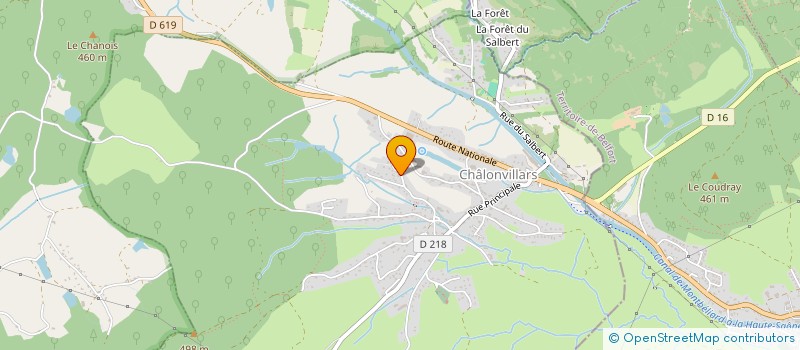 localisation de l'entreprise SCI DE VALLONS  CHALONVILLARS