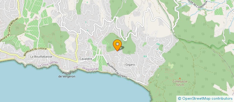 localisation de l'entreprise SCI DE VALMER  LA CROIX-VALMER