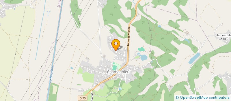 localisation de l'entreprise SCI DE VALMIRA  CHAMAGNIEU