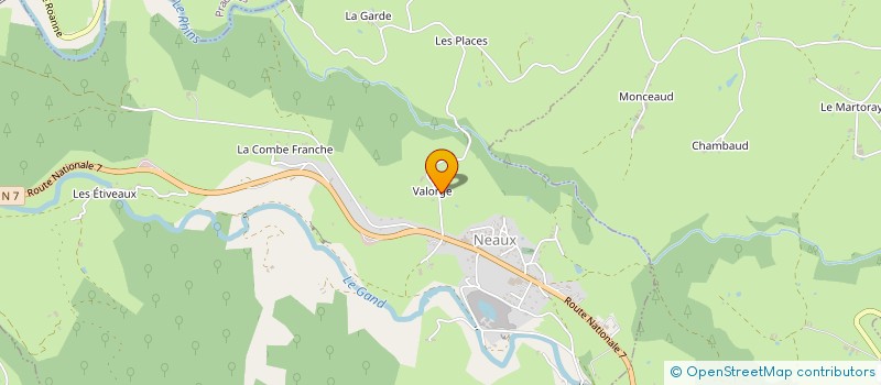 localisation de l'entreprise SCI DE VALORGE  NEAUX