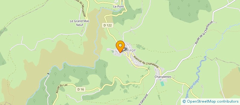 localisation de l'entreprise SCI DE VALORIES  LE BEAGE