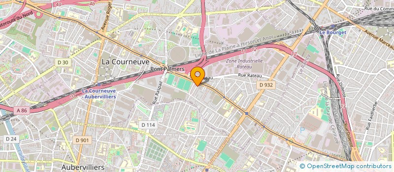 localisation de l'entreprise SCI DE VASCONCELOS à LA COURNEUVE
