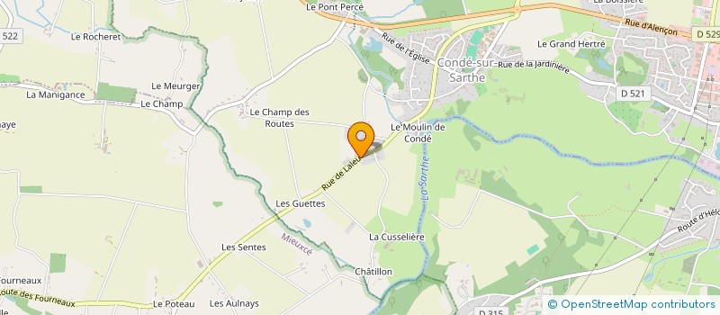 localisation de l'entreprise SCI DE VAUCELLES à CONDE-SUR-SARTHE