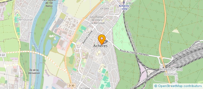 localisation de l'entreprise SCI DE VAUCOURIEUX à ACHERES