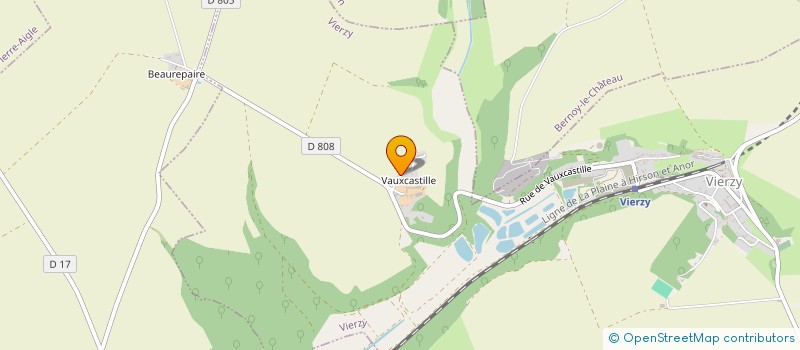 localisation de l'entreprise SCI DE VAUXCASTILLE  VIERZY