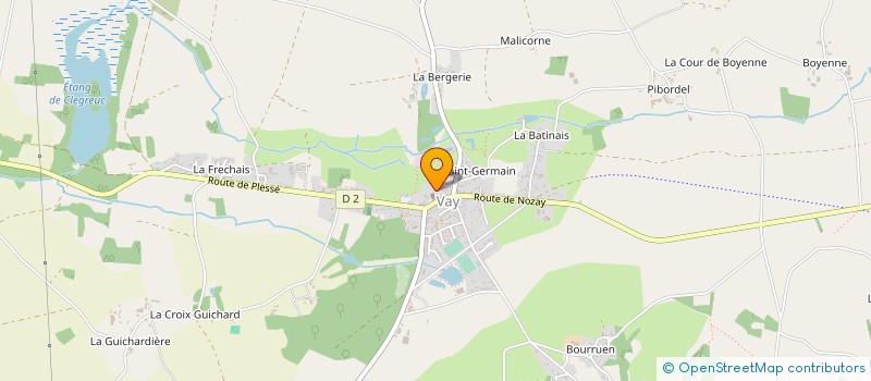 localisation de l'entreprise SCI DE VAY  VAY