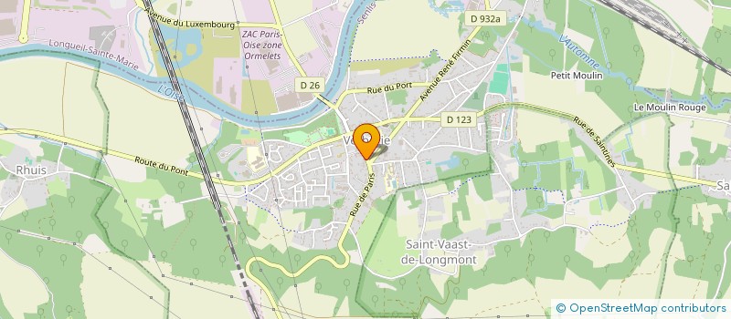 localisation de l'entreprise SCI DE VERBERIE  VERBERIE