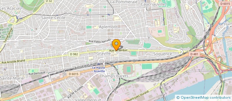 localisation de l'entreprise SCI DE VERDUN à LE HAVRE