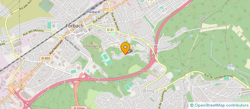 localisation de l'entreprise SCI DE VERDUN  FORBACH