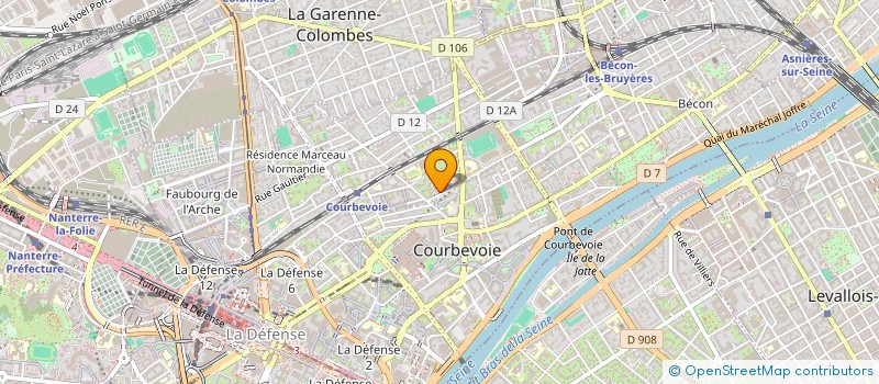 localisation de l'entreprise SCI DE VERDUN  COURBEVOIE