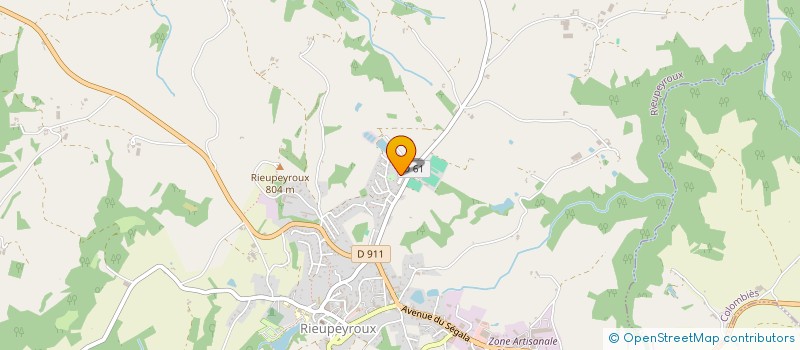 localisation de l'entreprise SCI DE VERGIES  RIEUPEYROUX