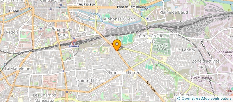 localisation de l'entreprise SCI DE VERN  RENNES