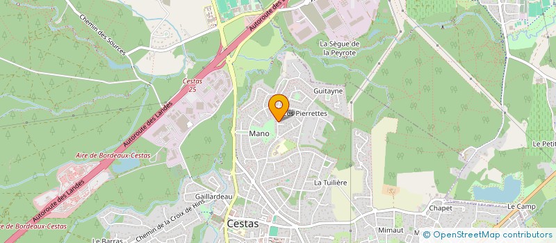 localisation de l'entreprise SCI DE VERTAMONT  CESTAS