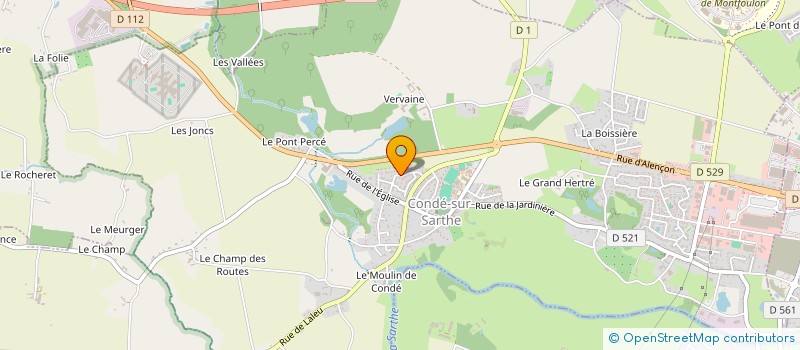 localisation de l'entreprise SCI DE VERVEINE à CONDE-SUR-SARTHE