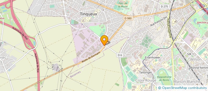 localisation de l'entreprise SCI DE VESLE  TINQUEUX