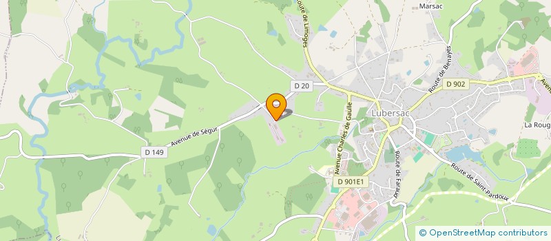 localisation de l'entreprise SCI DE VETERINAIRES PARPINEL-VERLINDE  LUBERSAC