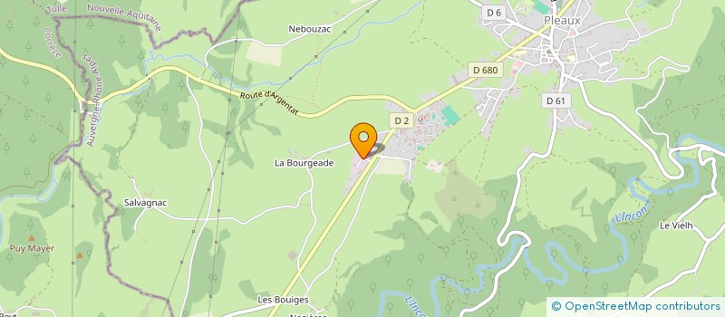 localisation de l'entreprise SCI DE VETERINAIRES PLEAUX XAINTRIE à PLEAUX